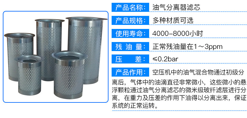 不锈钢油水分离滤芯